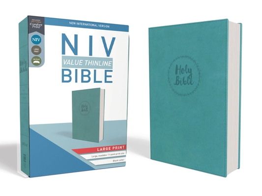 NIV, Value Thinline Bible, Large Print, Imitation Leather, Blue (Large Print Edition)