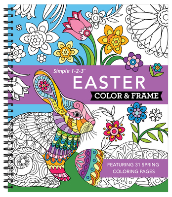 Large Print Easy Color & Frame - Stress Free (Adult Coloring Book)