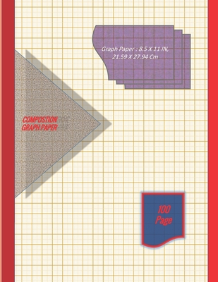 Graph Paper Notebook 8.5 x 11 IN, 21.59 x 27.94 cm [100page]: 5 mm thin and 1cm thick light gray grid lines [metric] perfect binding, non-perforated,