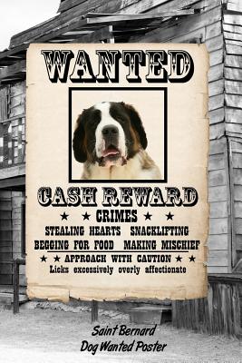 Saint Bernard Dog Wanted Poster: Isometric Dot Drawing Paper Notebook Featuring 120 Pages 6x9