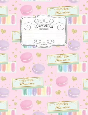 Composition Notebook: Kawaii College Ruled Narrow Line Comp Books for School - Macaron in a Gift Box
