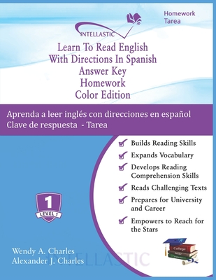 Learn To Read English With Directions In Spanish Answer Key Homework: Color Edition